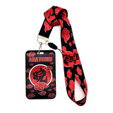 Porta Carnet Y Lanyard Naruto Anime Akatsuki Nube Gafete