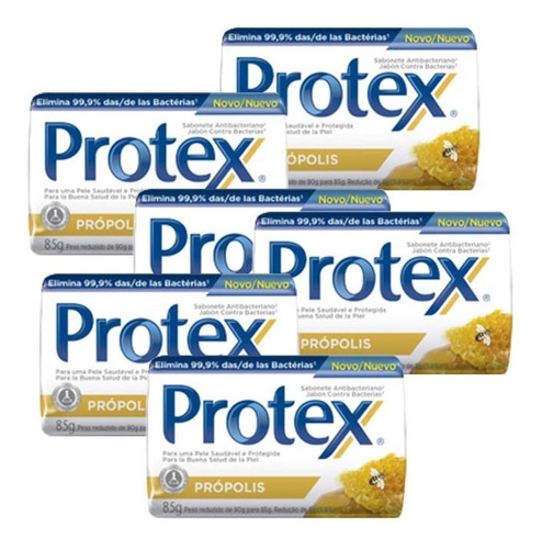 6 Sabonetes Protex Própolis 85g Cada  - Protex