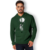 Moletom  Masculino Astronauta Balão Blusa De Frio Com Capuz