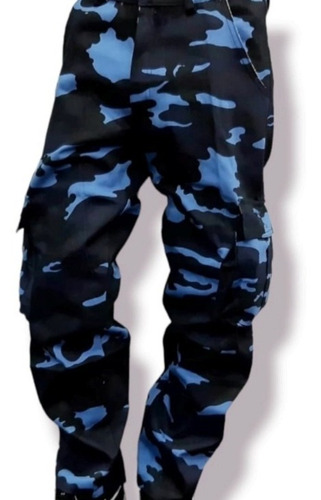 Pantalon Cargo Camuflado Suelto