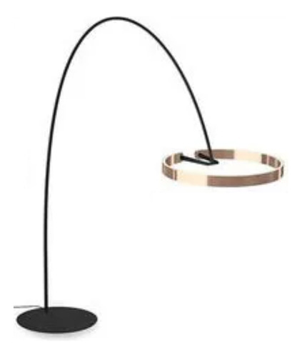 Lampara Pie Moderna Metal Colgante Circular Grande 