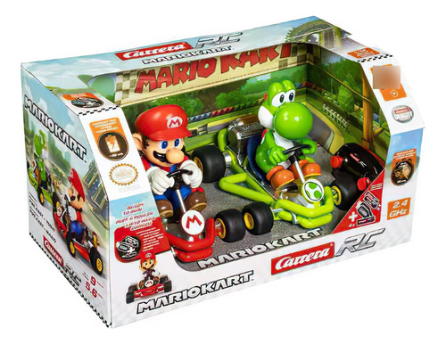 Mario Bros Mario Kart Y Yoshi Con Contro Remoto Carrera