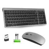 Kit De Teclado Y Ratón Inalámbrico Portátil Para Portátiles