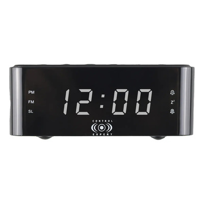 Reloj Digital Despertador Radio Fm Pantalla Led Color Negro | Meses sin interés