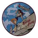 Parche Pin Up, Pin Up Bomb Away, Wwii Bomber Girl Bomb Away
