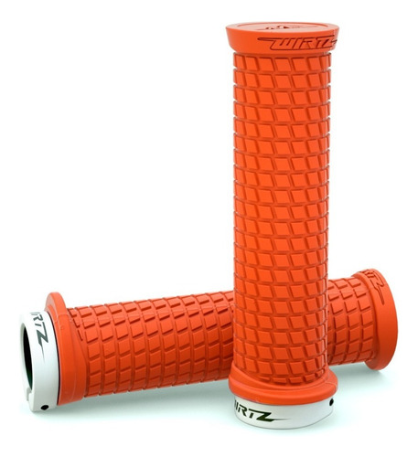 Puños Manoplas Mtb Mountain Lock On Bike Wirtz® Color Naranja