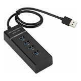 Hub Usb 4 Puertos Extension Multiplicador Adaptador Usb 3.0 