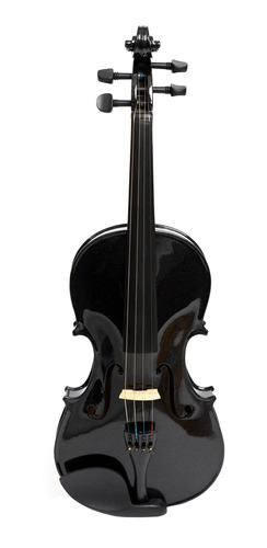 Violín Acústico Segovia Superior 4/4 Negro Macizo Arco Cuota