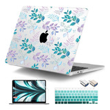 Funda Dongke Para Macbook Air 13 M2 + C/teclado Leaves