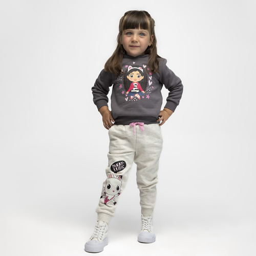 Pantalon De Buzo Niña Pandy Gris Gabby Doll House