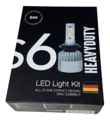 Kit Cree Led S6 Heavy Duty 12 24v Premium H4 H7 Y Otros