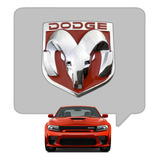 Insignia Metalica Logo Dodge 8.3 X 9 Roja C/3m Tuningchrome