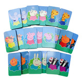 Juego De Memoria Peppa Pig La Cerdita. 20 Piezas Madera