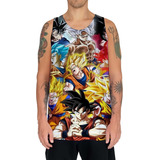 Regata Camiseta Dragon Ball Goku Anime Séries Mangá Hd 28