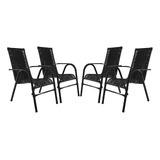 Conjunto De 4 Cadeiras Bela Artesanal, Para Área, Varanda