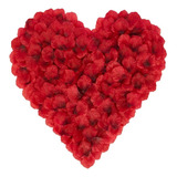 500 Pétalas Rosas Artificiais Vermelha + Te Amo Dia Namorado