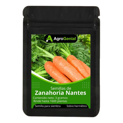 Semillas De Zanahoria Nantes Temprana Sobre De 1600 Semillas | MercadoLibre