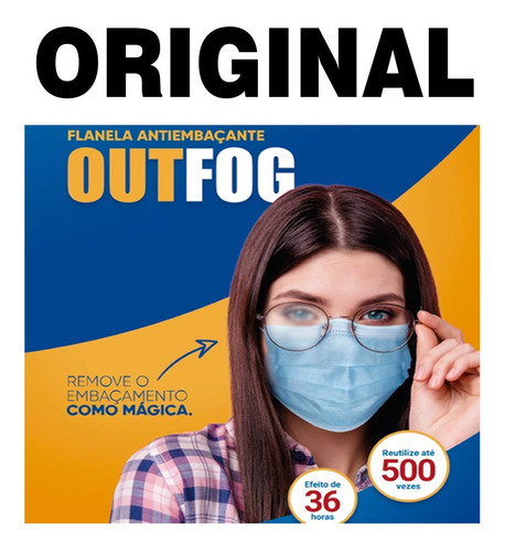 Flanela Antiembaçante Lenço 36h Outfog Oculos Promo Barato