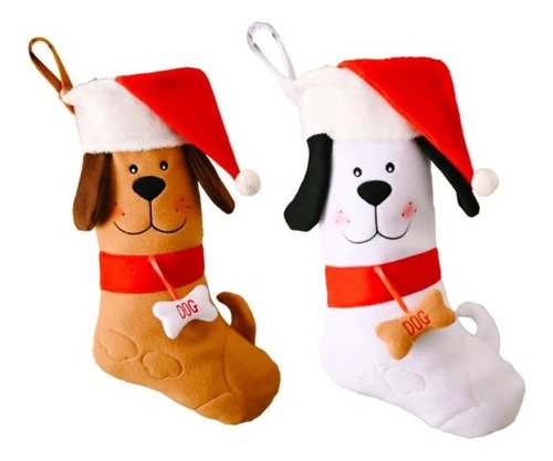 Bota Navidad Árbol Perro Cachorro Dog Mascota Grand 40cm 1pz