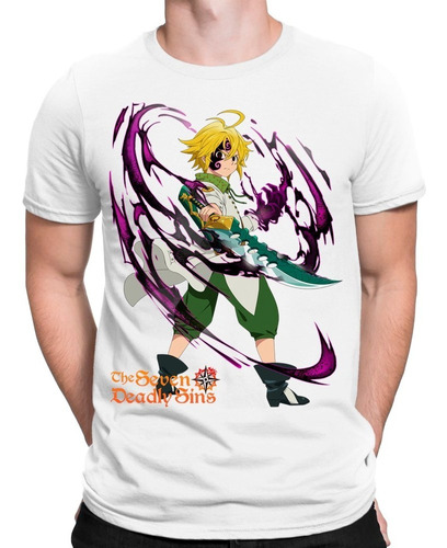 Playera Meliodas Ira Dragon Seven Deadly Sins Espada Colores