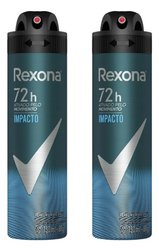 Desodorante Aero Rexona 150ml Masc Impacto-kit C/2un