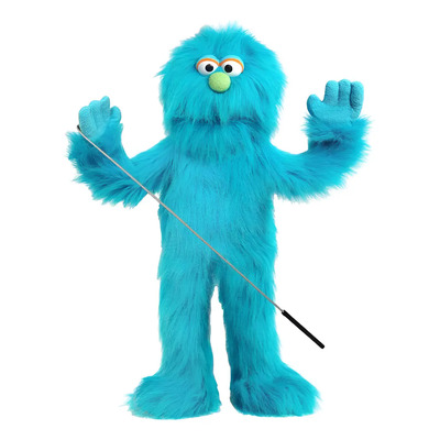 Marioneta Monstruo Azul De 76 Cm Estilo Ventrílocuo Cuerpo C
