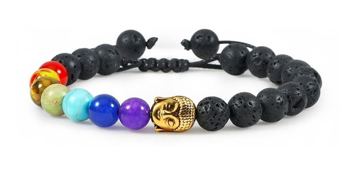 Pulsera Piedras 7 Chakra Árbol De La Vida Para Mujer Hombre