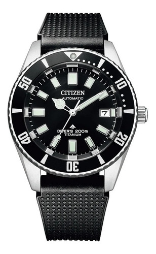 Citizen Promaster Fujitsubo Mechanical Nb6021-17e . Dcmstore Color De La Correa Negro Color Del Bisel Plata Color Del Fondo Negro