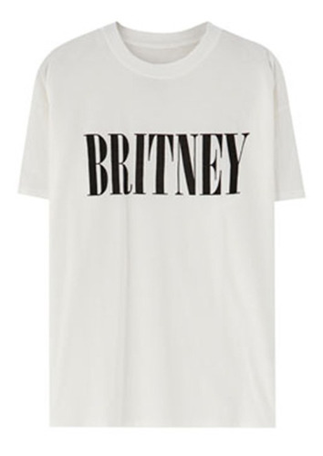 Playera Camiseta Britney Spears Cantante Logo Letras Promo