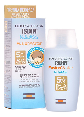 Fotoprotector Isdin Fusion Water Pediatrics Fps50+ X 50ml
