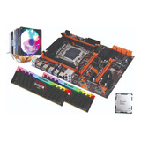 Kit Placa X99 Turbo+ Xeon 2680v4+ 32gb Ram Rgb+ Cooler 3fans