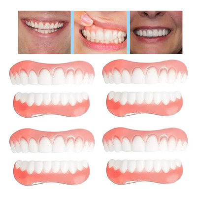 Commoditycxy Juego De Dentaduras Postizas De Silicona Suave  | Envío gratis
