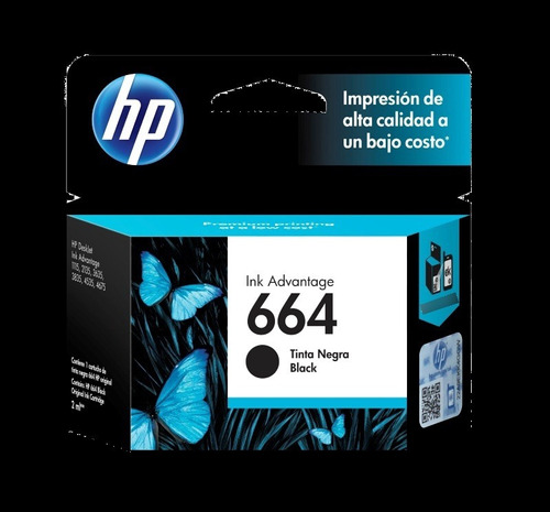 Cartucho Hp 664 Preto Original F6v29ab - 2136 2676 3776 5076