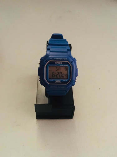 Reloj Wr Casio 50 Metros Original Azul Buen Estado