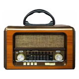 Radio Vintage Am Fm Multibandas Bluetooth Recargable Retro