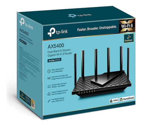 Router Wifi 6 Tplink Ax72 Onemesh