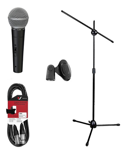 Behringer Sl85s Kit Microfono Soporte Jirafa Antipop Y Cable