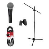 Behringer Sl85s Kit Microfono Soporte Jirafa Antipop Y Cable