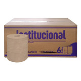 Institucional Toalla De Papel Café Caja C/6 Rollos 160 Mts