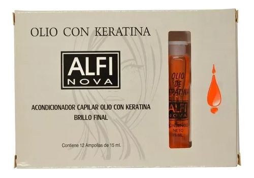 Ampolla Keratina  Alfinova Caja X 12 Unid