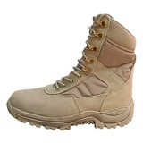 Botas Tenis Táctica Militar Cosida Vulcanizada Cuero Unisex