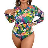 Maio Plus Size Manga Longa Proteção Uv50+