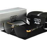 Gafas Marca Reggaeon Emblema Audi 518 Color Negro Y Oro