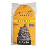 Arcilla Blanca Profesional 1kg Para Manualidades Estudiantes