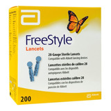 Freestyle Lancets, Caja Con 200 Lancetas