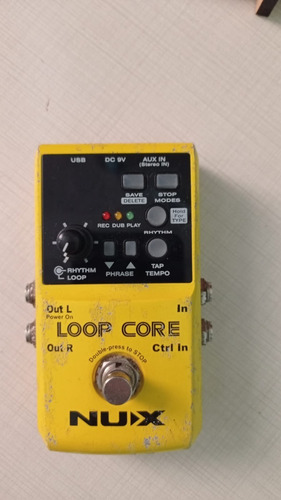 Pedal De Efeito Nux Loop Core  Amarelo
