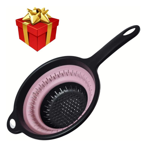 Colador Plegable Escurridor Cocina Verduras Silicon + Regalo