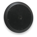 Arandela Fiamon De Embutir Redonda 6' Coaxial Preta 50wrms. 