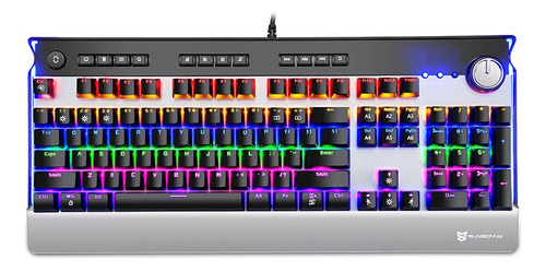 Teclado Mecánico Gamer Sunsonny N-j30 Rgb Ligero 104key