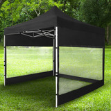  Toldo Plegable 3x3 Uv, Impermeable, Laterales Transparente